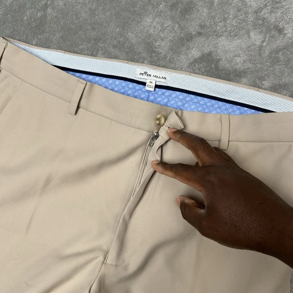 Peter Millar George Mason University Shorts Color Khaki Beige Men's‎ Size 36